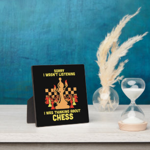 Funny Chess Quote Gift for Chess Players & Lovers Plaque