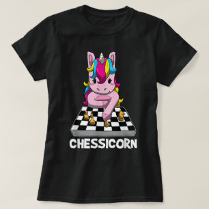 Funny Chessicorn Unicorn Chess Design T-Shirt