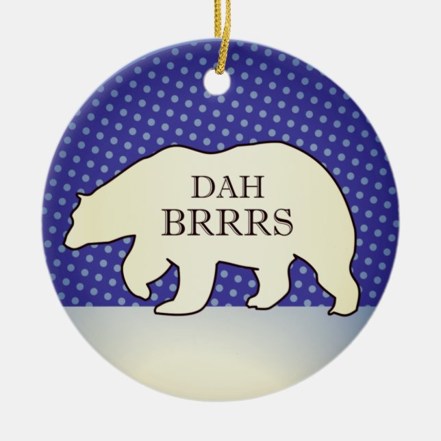 Funny Chicago Holiday Ornament (Front)