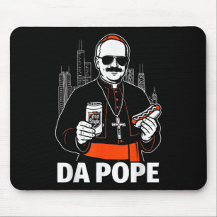 Funny Chicago Pope Leo Xiv Graphic Mouse Pad