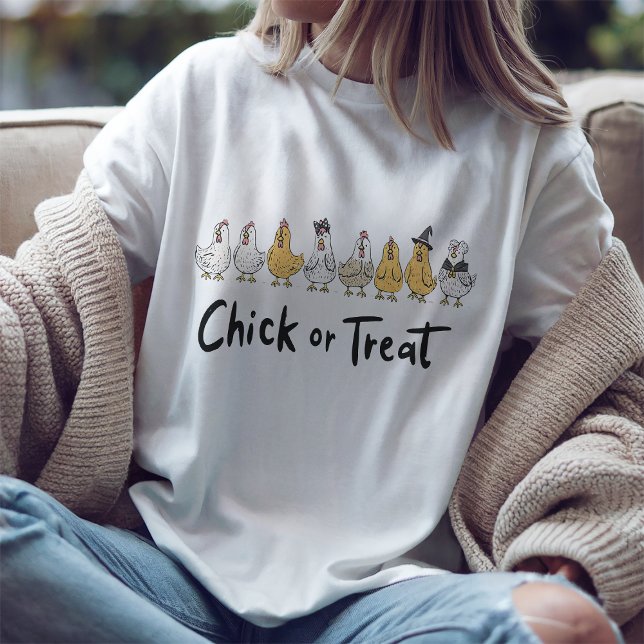 Funny Chick or Treat Halloween T-Shirt (Creator Uploaded)