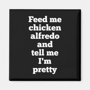 Funny Chicken Alfredo Pasta Lover Gift Italian Foo Magnet