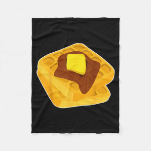 Funny Chicken &amp; Waffles Matching Halloween Cos Fleece Blanket
