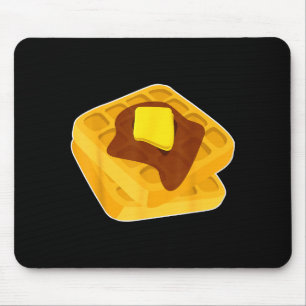 Funny Chicken & Waffles Matching Halloween Cos Mouse Pad