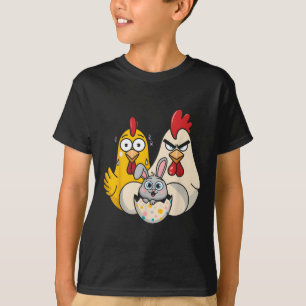Funny Chicken And Bunny Easter Toddler Boys Men Wo T-Shirt
