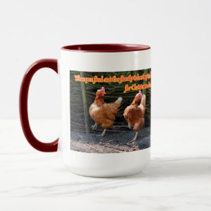 Funny Chicken and Rooster Memes with Funny Images Mug
