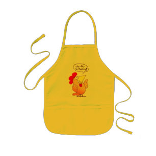 Funny Chicken Apron Funny Cartoon Chicken Apron