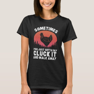 Funny Chicken Art For Men Women Chicken Lover Hen  T-Shirt