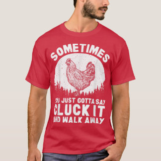 Funny Chicken Art For Men Women Chicken Lover Hen  T-Shirt