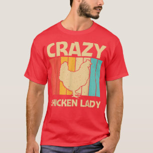 Funny Chicken Art For Women Mum Chicken Farmer Pou T-Shirt