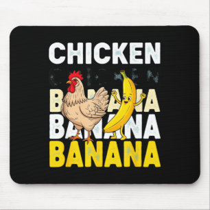 Funny Chicken Banana Dance Meme For Kids &amp; Adu Mouse Pad