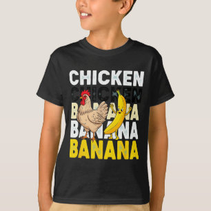 Funny Chicken Banana Dance Meme For Kids & Adu T-Shirt