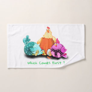 Funny Chicken Bath Towel - Custom Text