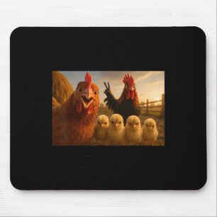 Funny Chicken Chick For Men Women Mouse Pad
