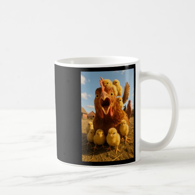 Funny Chicken Chicks For Men Women  Coffee Mug (Right)