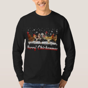 Funny Chicken Christmas Lights - Merry Christmas C T-Shirt