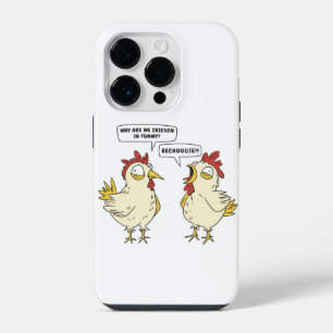 FUNNY CHICKEN CONVERSATION iPhone 14 PRO CASE