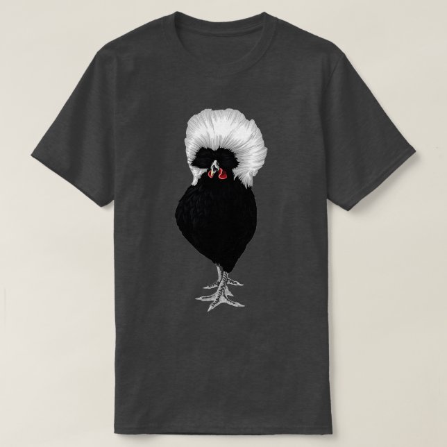 funny chicken  Cute Polish Chicken t famer farming T-Shirt (Design Front)