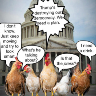 Funny Chicken Democrats Political Humor T-Shirt