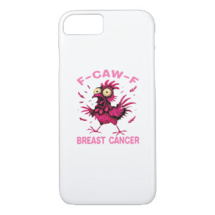 Funny Chicken F-Caw-F Breast Cancer Awareness Vint Case-Mate iPhone Case