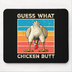 Funny Chicken Farmer Farming Guess What Chicken Bu Mouse Pad