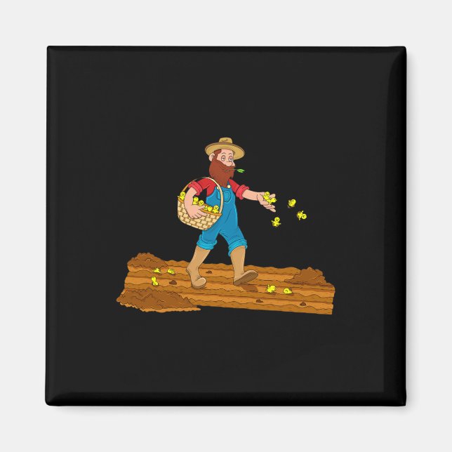 Funny Chicken Farmer Quote Chick Lover Design _1  Magnet (Front)