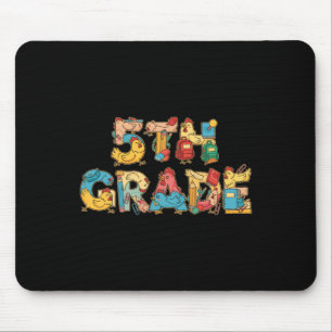 Funny Chicken Fifth Grade Ck To School Kids Boys G Mouse Pad