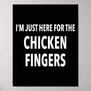Funny Chicken Finger Gift T Shirt Poster