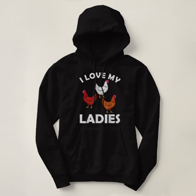 Funny Chicken For Men Women Chicken Whisperer Chic Hoodie (Design Front)