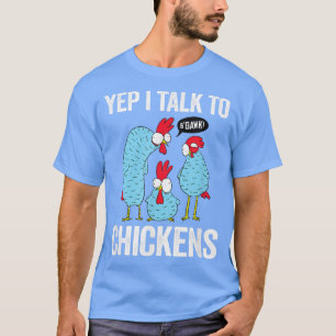 Funny Chicken For Men Women Crazy Chicken Farmer L T-Shirt