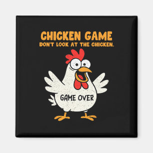 Funny Chicken Game Don't Look At The Chicken Anima Magnet