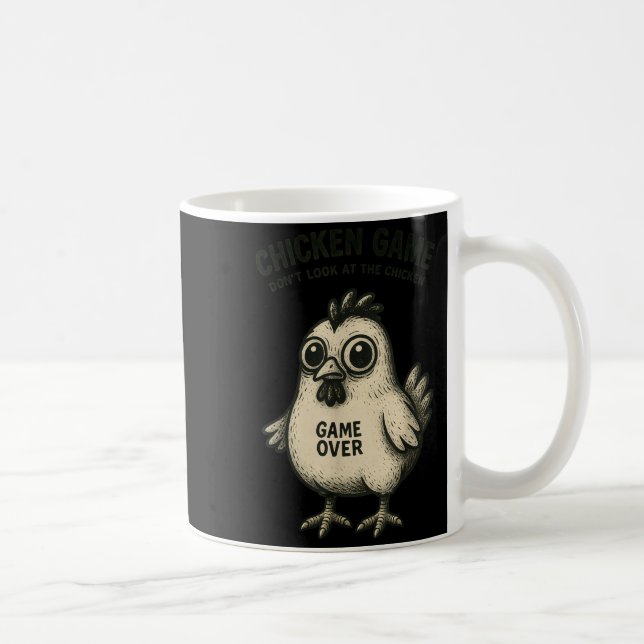 Funny Chicken Game Graphic Tee Men Women Teens Boy Coffee Mug (Right)