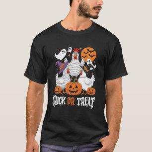 Funny Chicken Halloween Chick Or Treat Women Men S T-Shirt