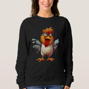 Funny Chicken Hen Bird Owner Gift For Farmer Women Sweatshirt