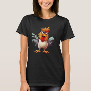 Funny Chicken Hen Bird Owner Gift For Farmer Women T-Shirt