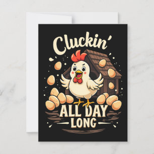 Funny Chicken Humor Rustic Farm Life Throw Pillow Postcard