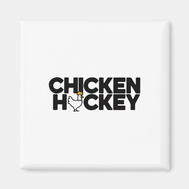 Funny Chicken Jockey Stacked Repeat Fun Gag Meme H Magnet (Front)