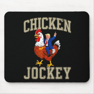 Funny Chicken Jockey Trump  Mouse Pad