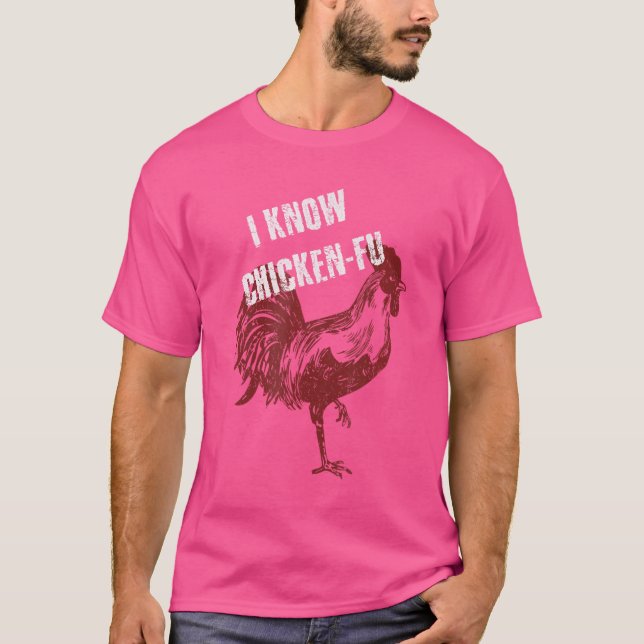 Funny Chicken Kung Fu Chicken Shirt (Front)