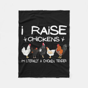 Funny Chicken Lover Gift – I Raise Chickens Farm Q Fleece Blanket