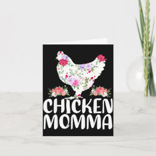 Funny chicken momma shirt for women mother's day  card