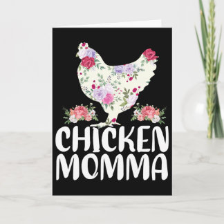 Funny Chicken Momma Shirt For Women Mother's Day  Card