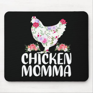 Funny chicken momma shirt for women mother's day mouse pad