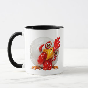 Funny Chicken Mug Design