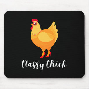 Funny Chicken Mum Cly Chick Mouse Pad