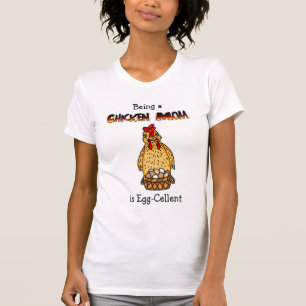 Funny Chicken Mum Humour T-Shirt