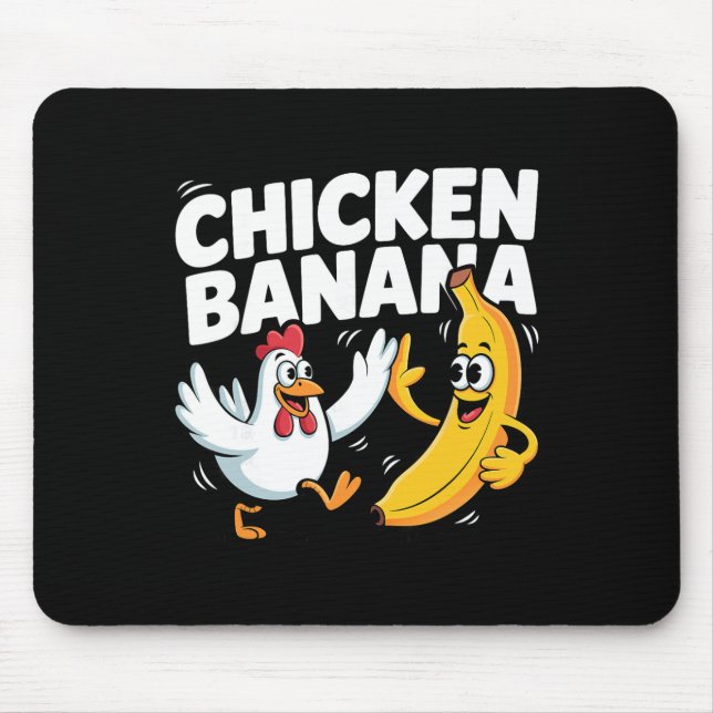 Funny Chicken Nana Dance  Mouse Pad (Front)