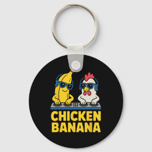 Funny Chicken Nana  Key Ring