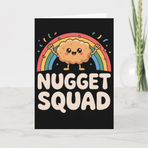 Funny Chicken Nugget Art For Men Women Kids Chicke Card