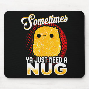 Funny Chicken Nugget Fast Food Costume Mouse Pad